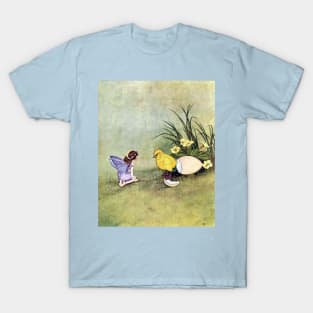 Spring Fairy and Chick - Ida Rentoul Outhwaite T-Shirt